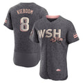 Kdoa W.Nationals #8 Carter Kieboom Player Gray City Connect Limited Stitched Jerseys