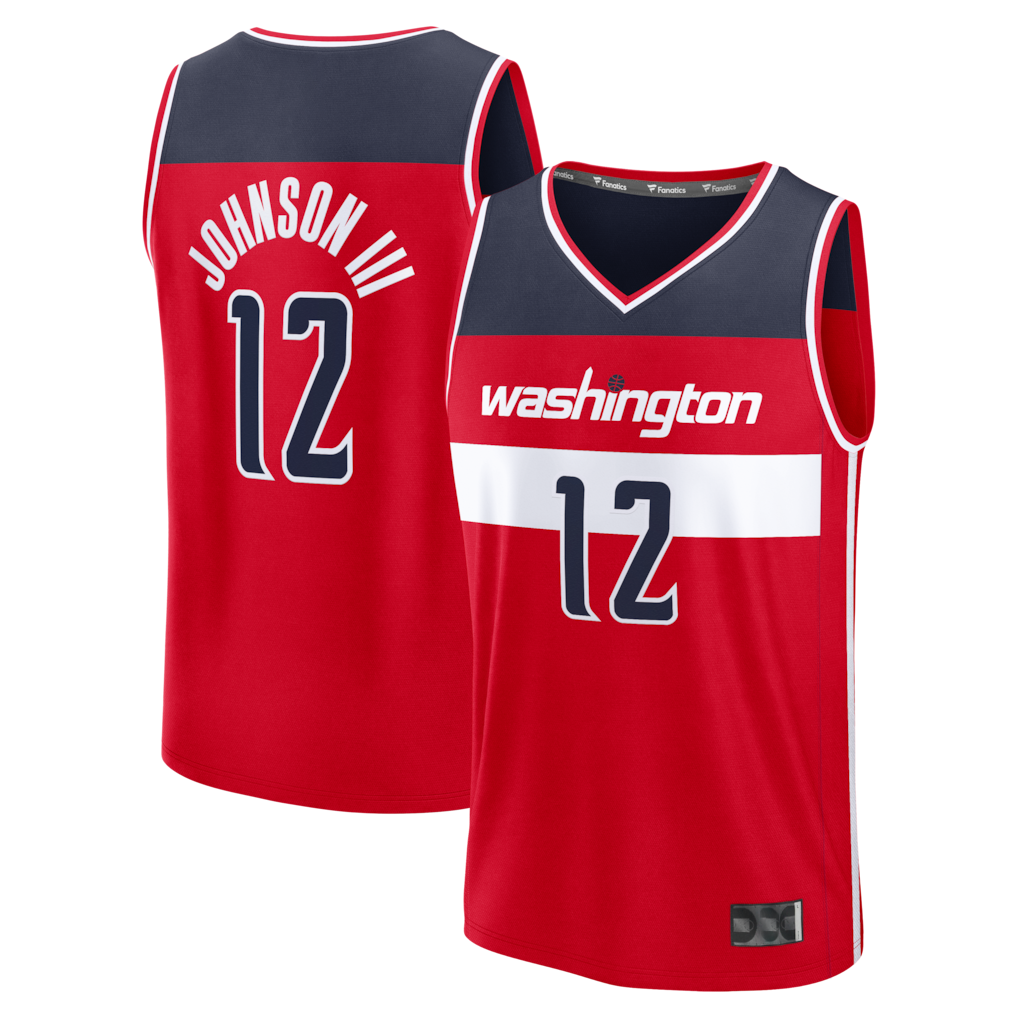 Kdoa W.Wizards #12 Tre Johnson III Red Fast Break Replica Jerseys - Icon Edition