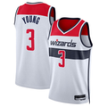 Kdoa W.Wizards #3 Trae Young White Swingman Jerseys - Association Edition