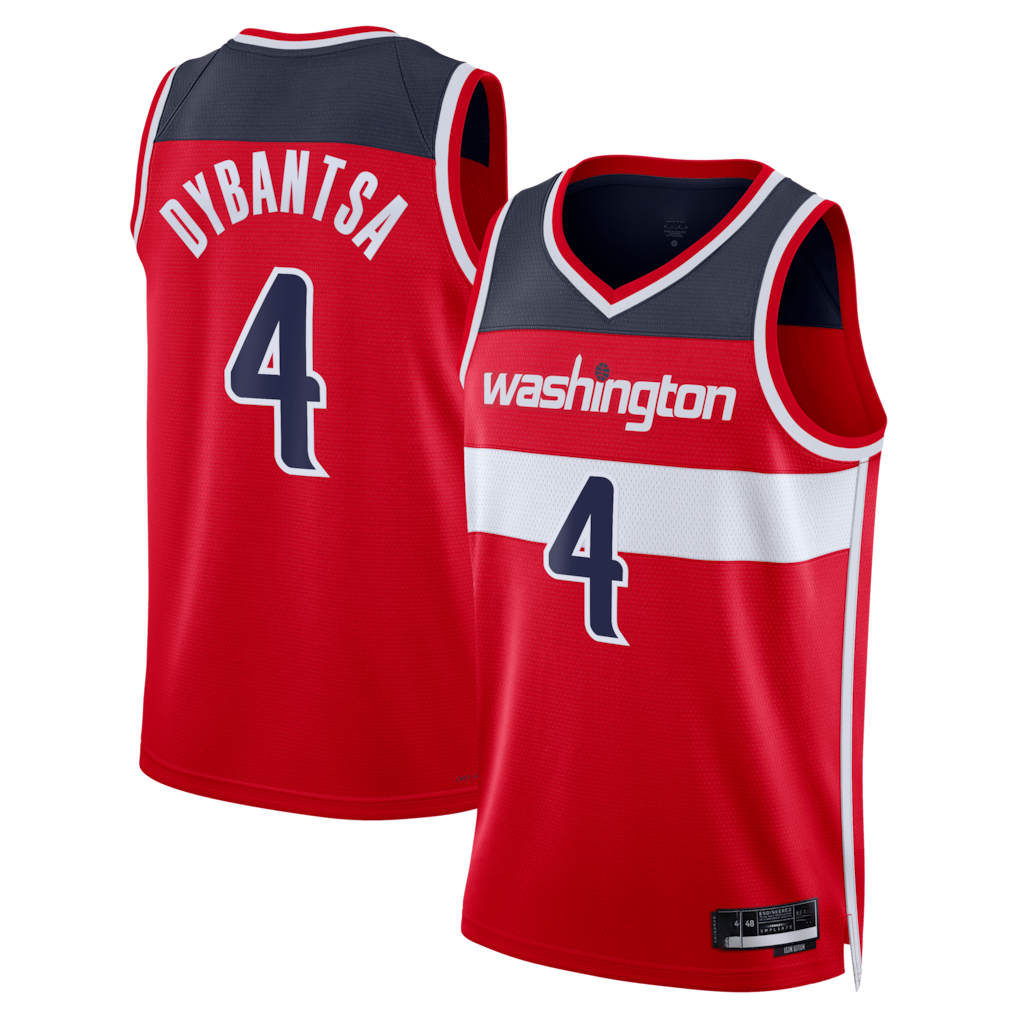 Kdoa W.Wizards #4 AJ Dybantsa Red 2026 Draft Swingman Jerseys - Icon Edition