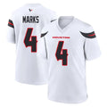 H.Texans #4 Woody Marks Player White Home Game Kdoa Stitched Jerseys