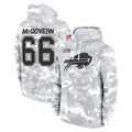 B.Bills #66 Connor McGovern Player Arctic Camo Salute to Service Hoodies Kdoa Stitched Jerseys