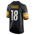 Kdoa P.Steelers #18 Will Howard Black Team Game Jersey