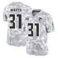 A.Falcons #31 Xavier Watts Player Camo Salute to Service Limited Kdoa Stitched Jerseys
