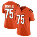 C.Bengals #75 Orlando Brown Jr. Player Orange Vapor Untouchable Limited Home Game Kdoa Stitched Jerseys