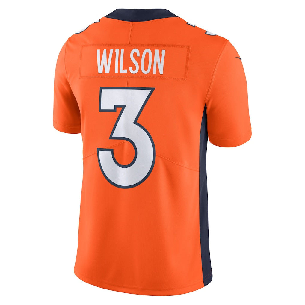 Kdoa D.Broncos #3 Russell Wilson Orange Vapor Untouchable Limited Jersey