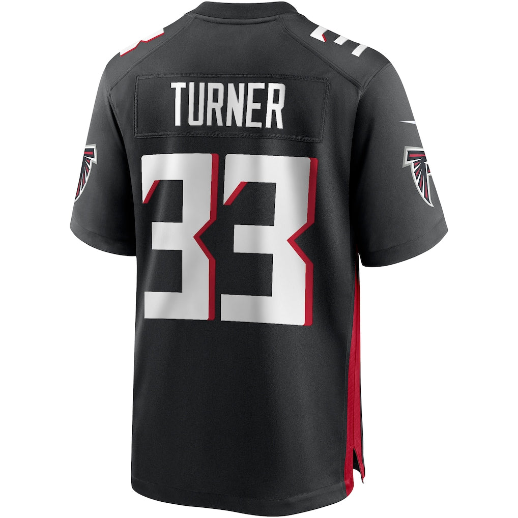 Kdoa A.Falcons #33 Michael Turner Black Game Retired Player Jersey