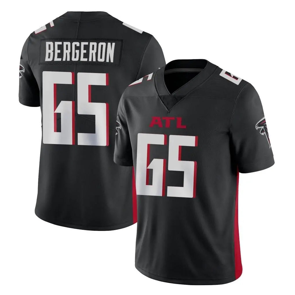 A.Falcons #65 Matthew Bergeron Player Black Vapor Untouchable Limited Home Game Kdoa Stitched Jerseys