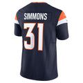 Kdoa D.Broncos #31 Justin Simmons Navy Vapor F.U.S.E. Limited Jersey