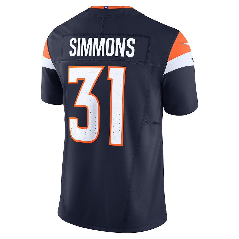 Kdoa D.Broncos #31 Justin Simmons Navy Vapor F.U.S.E. Limited Jersey