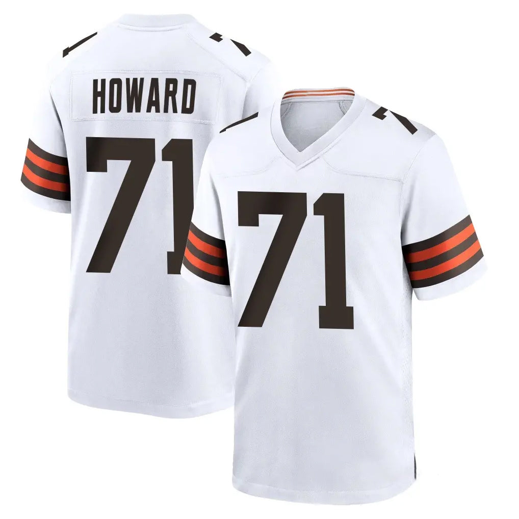 C.Browns #71 Tytus Howard Player White Home Game Kdoa Stitched Jerseys