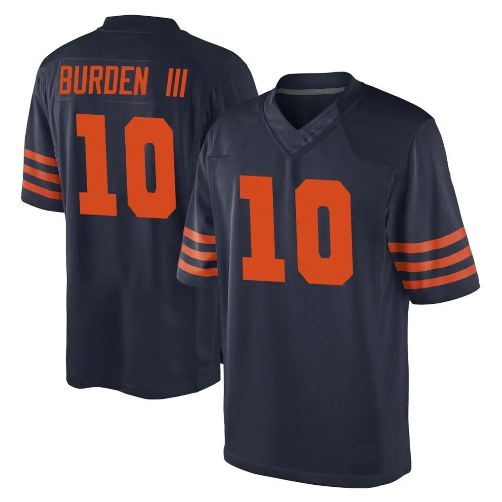 C.Bears #10 Luther Burden III Player Navy Blue Alternate Game Kdoa Stitched Jerseys