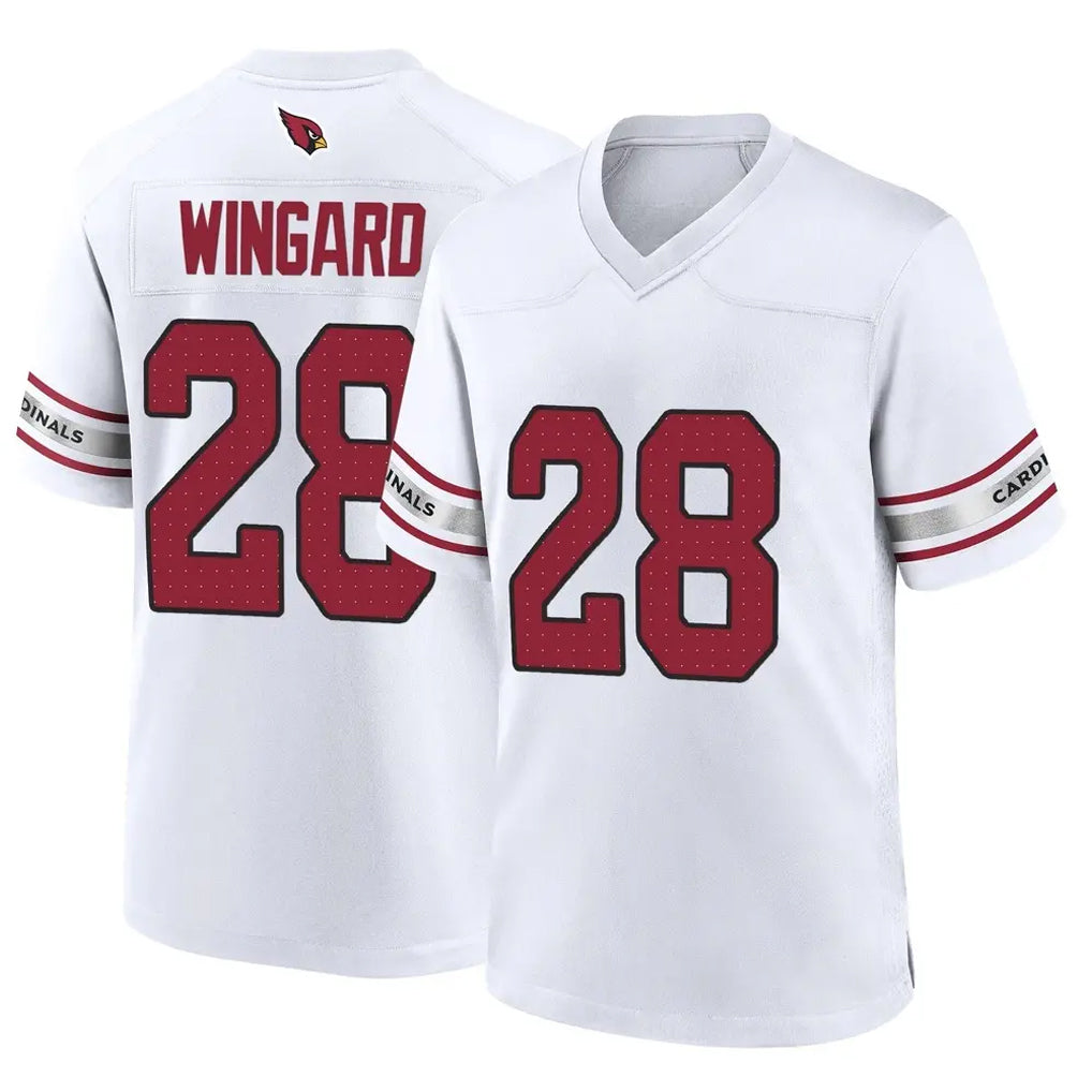 A.Cardinals #28 Andrew Wingard Player White Home Game Kdoa Stitched Jerseys