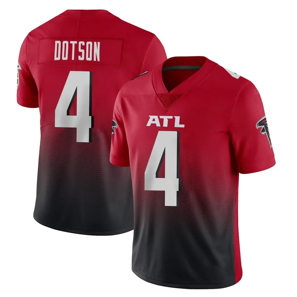 A.Falcons #4 Jahan Dotson Player Red Vapor Untouchable Limited Home Game Kdoa Stitched Jerseys