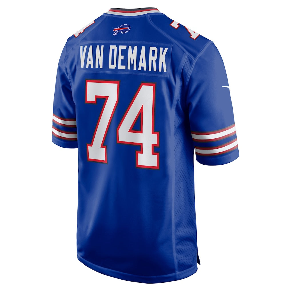 Kdoa B.Bills #74 Ryan Van Demark Royal Game Player Jersey