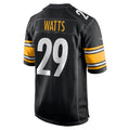 Kdoa P.Steelers #29 Ryan Watts Black Game Jersey
