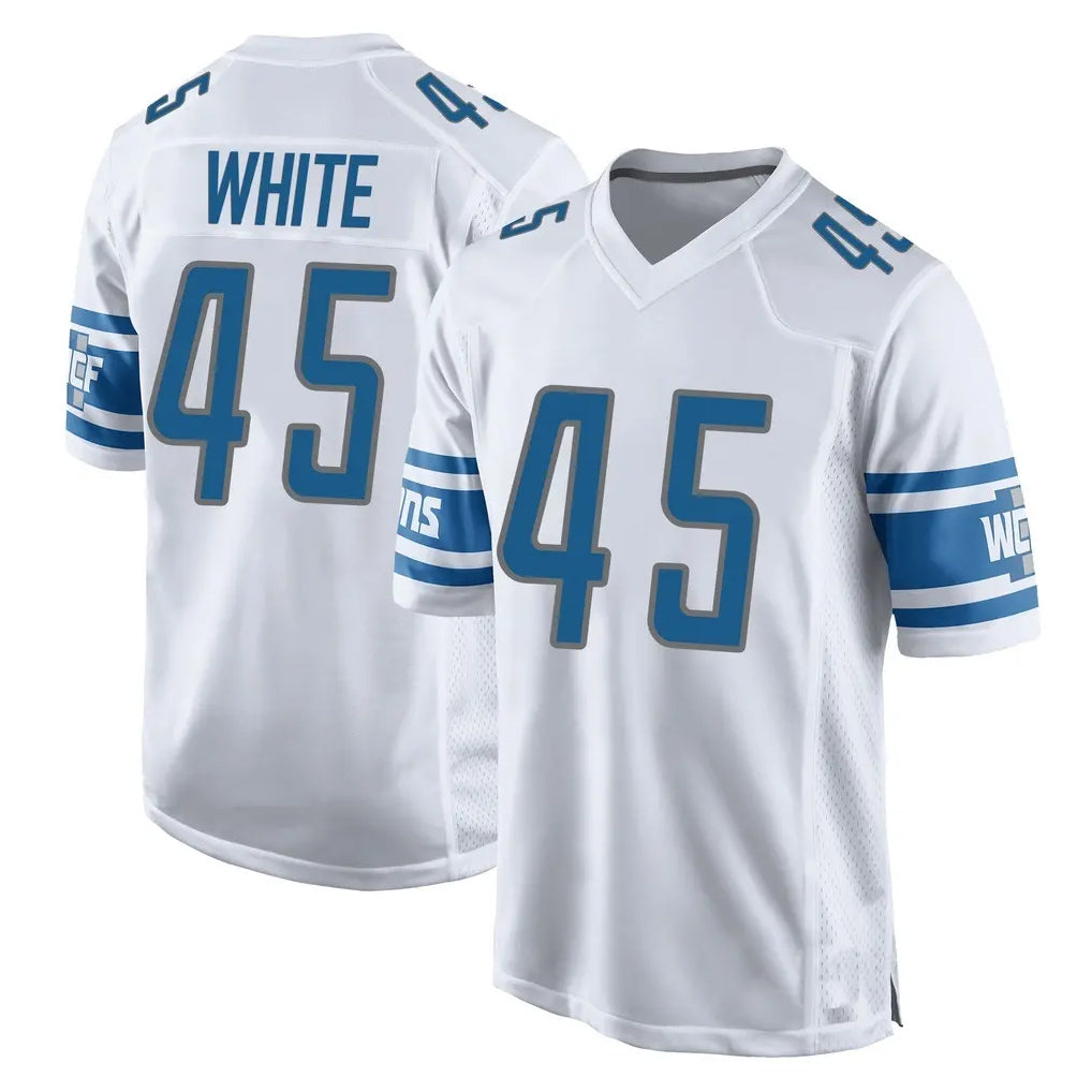 D.Lions #45 Devin White Player White Home Game Kdoa Stitched Jerseys