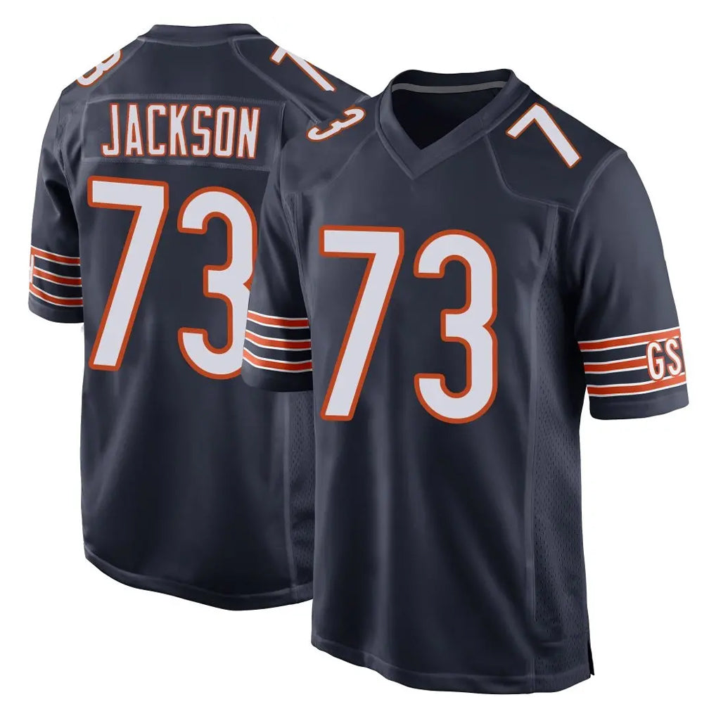 C.Bears #73 Jonah Jackson Player Navy Home Game Kdoa Stitched Jerseys