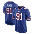 B.Bills #91 Ed Oliver Player Royal Home Game Kdoa Stitched Jerseys