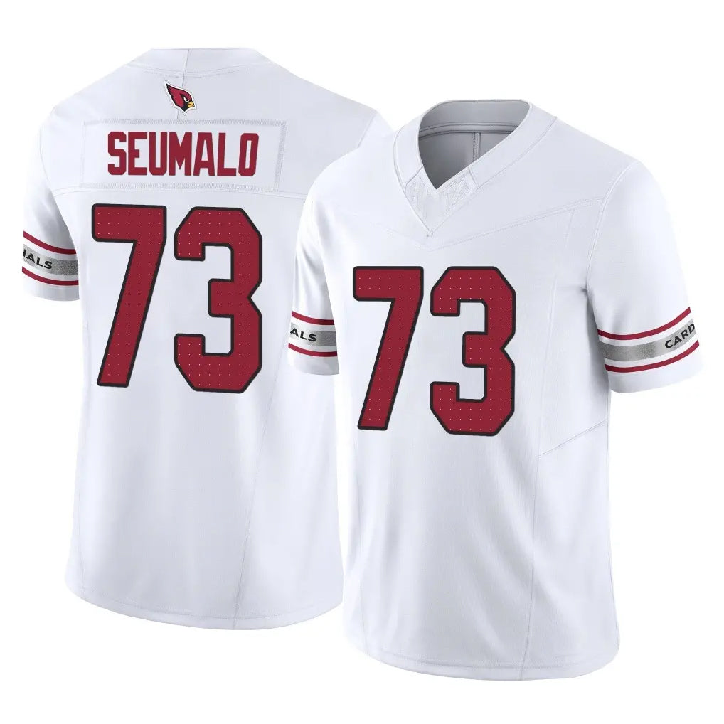 A.Cardinals #73 Isaac Seumalo Player White Vapor F.U.S.E. Limited Home Game Kdoa Stitched Jerseys