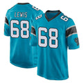 C.Panthers #68 Damien Lewis Player Blue Game Kdoa Stitched Jerseys