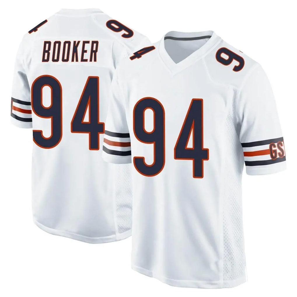 C.Bears #94 Austin Booker Player White Home Game Kdoa Stitched Jerseys