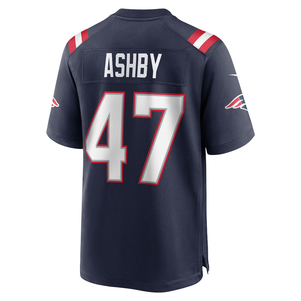 Kdoa NE.Patriots #47 Julian Ashby Navy Team Game Jersey