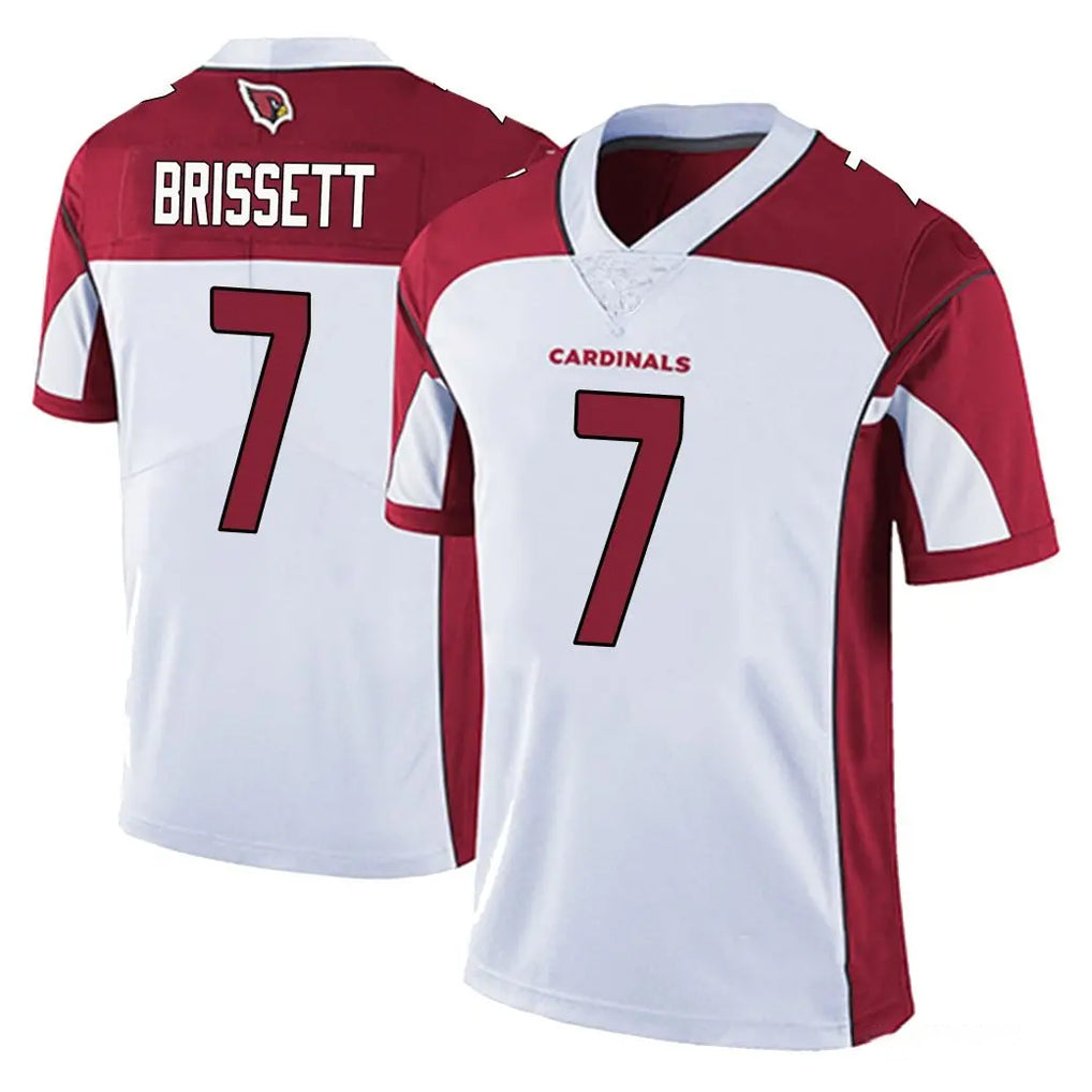 A.Cardinals #7 Jacoby Brissett Player White Vapor Limited Home Game Kdoa Stitched Jerseys