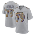 B.Ravens #79 Ronnie Stanley Player Gray Color Rush Vapor Untouchable Game Kdoa Stitched Jerseys