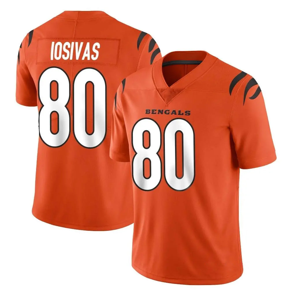 C.Bengals #80 Andrei Iosivas Player Orange Vapor Untouchable Limited Home Game Kdoa Stitched Jerseys