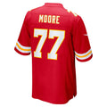 Kdoa KC.Chiefs #77 Jaylon Moore Red Team Game Jersey