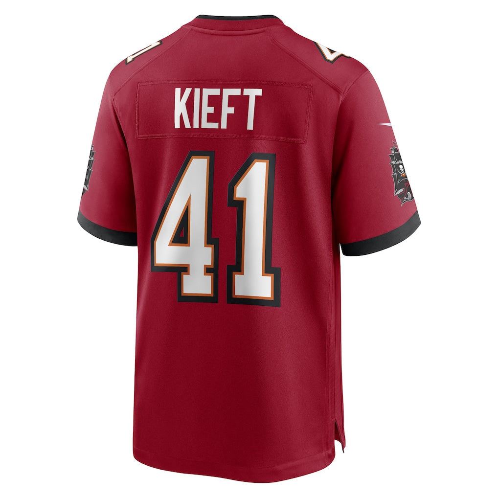 Kdoa TB.Buccaneers #41 Ko Kieft Red Game Player Jersey