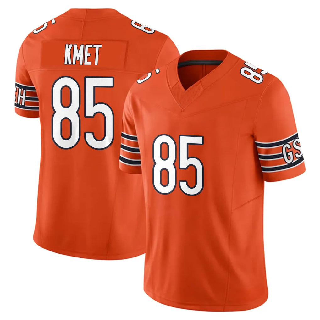 C.Bears #85 Cole Kmet Player Orange Vapor F.U.S.E. Limited Home Game Kdoa Stitched Jerseys