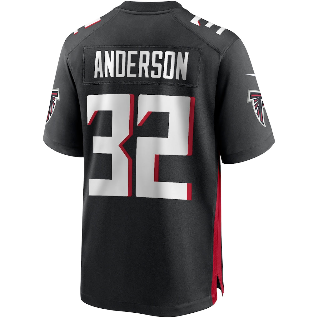 Kdoa A.Falcons #32 Jamal Anderson Black Game Retired Player Jersey