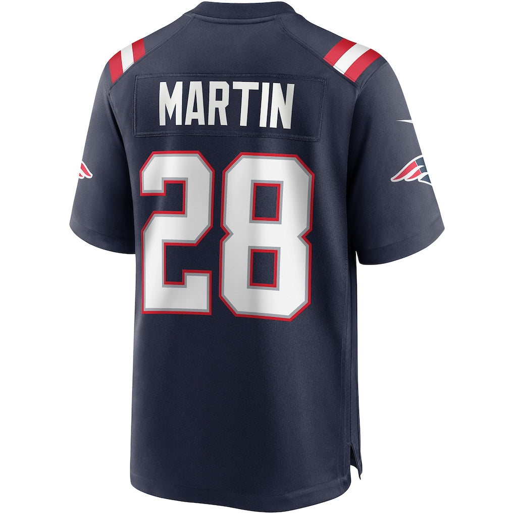 Kdoa NE.Patriots #28 Curtis Martin Navy Game Retired Player Jersey