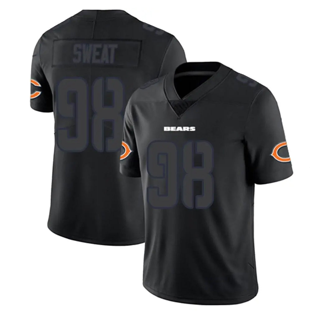 C.Bears #98 Montez Sweat Player Black Impact Limited Game Kdoa Stitched Jerseys