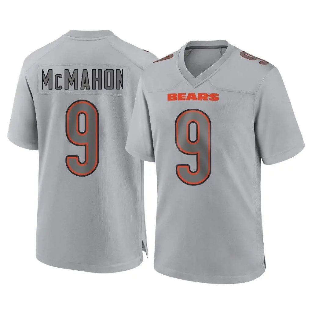 C.Bears #9 Jim McMahon Player Gray Atmosphere Fashion Game Kdoa Stitched Jerseys
