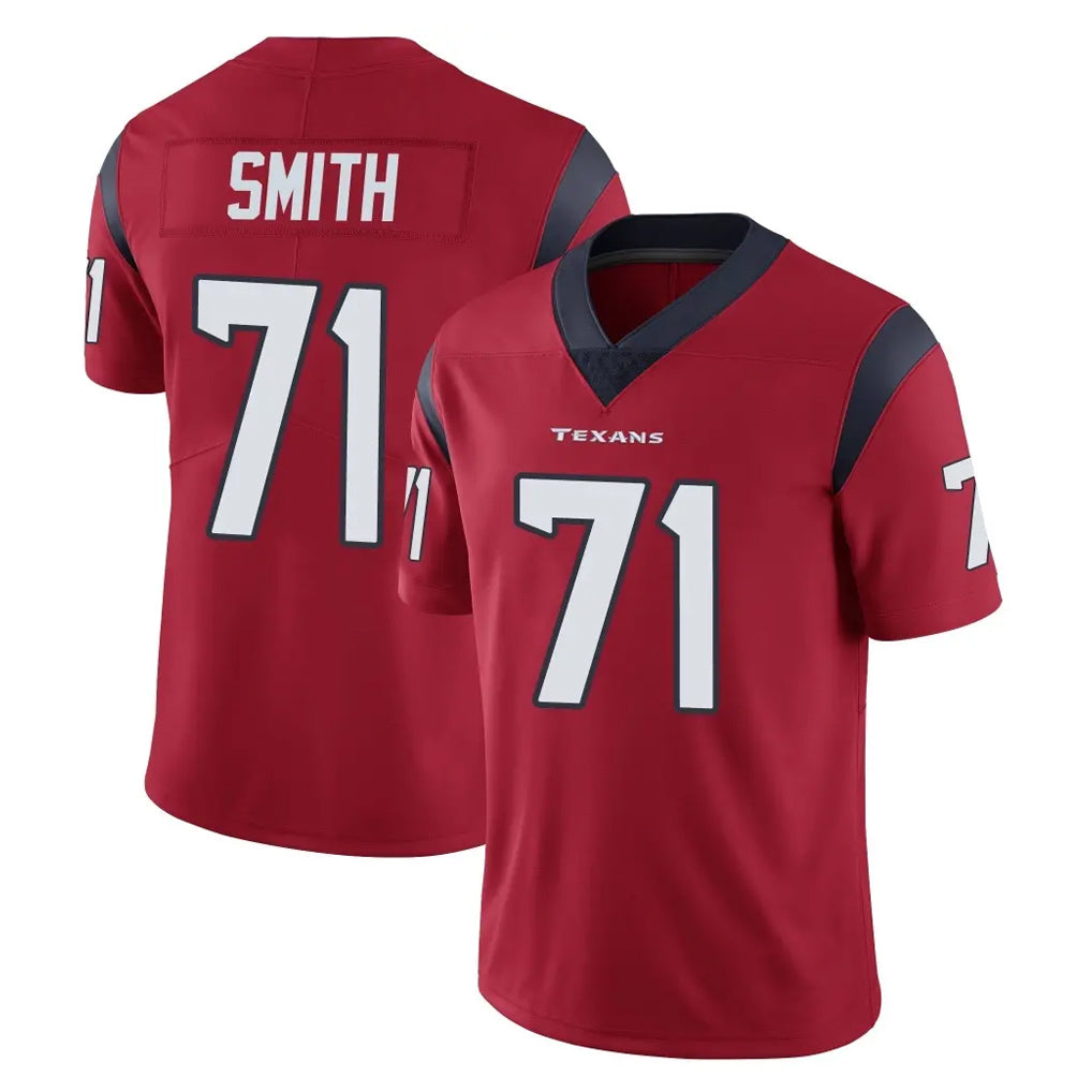 H.Texans #71 Braden Smith Player Red Limited Vapor Untouchable Home Game Kdoa Stitched Jerseys