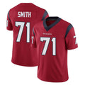 H.Texans #71 Braden Smith Player Red Limited Vapor Untouchable Home Game Kdoa Stitched Jerseys
