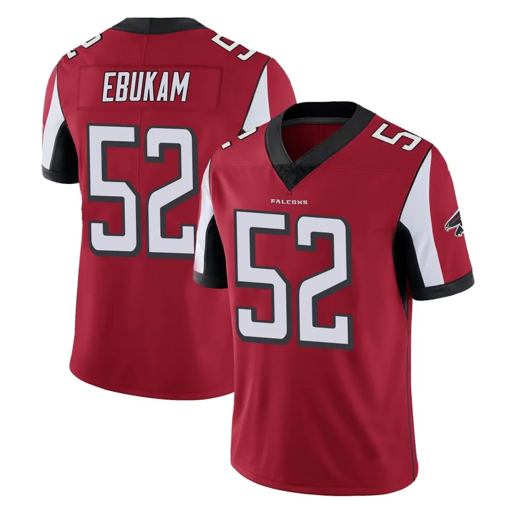 A.Falcons #52 Samson Ebukam Player Red Color Vapor Untouchable Limited Home Game Kdoa Stitched Jerseys
