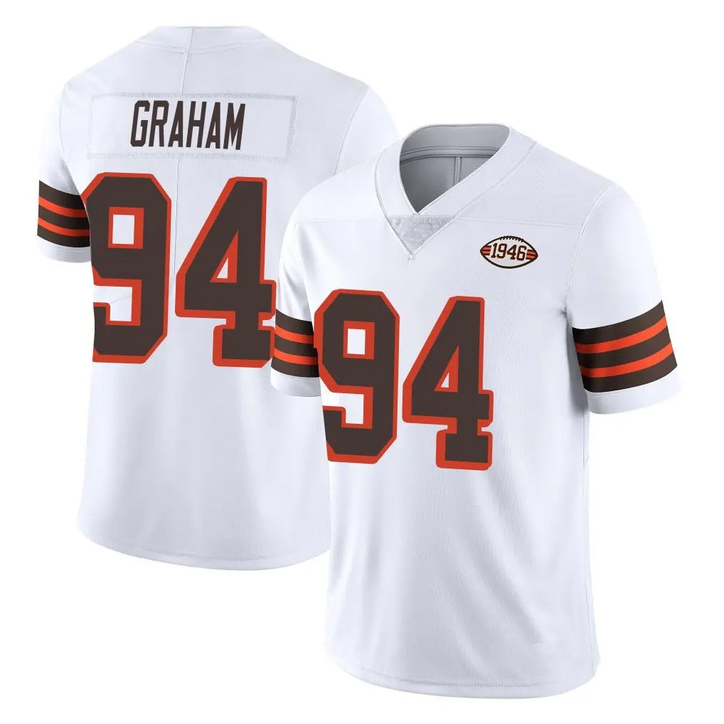 C.Browns #94 Mason Graham Player White Limited  Vapor 1946 Collection Alternate Game Kdoa Stitched Jerseys