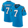 C.Panthers #7 Tre'von Moehrig Player Blue Home Game Kdoa Stitched Jerseys