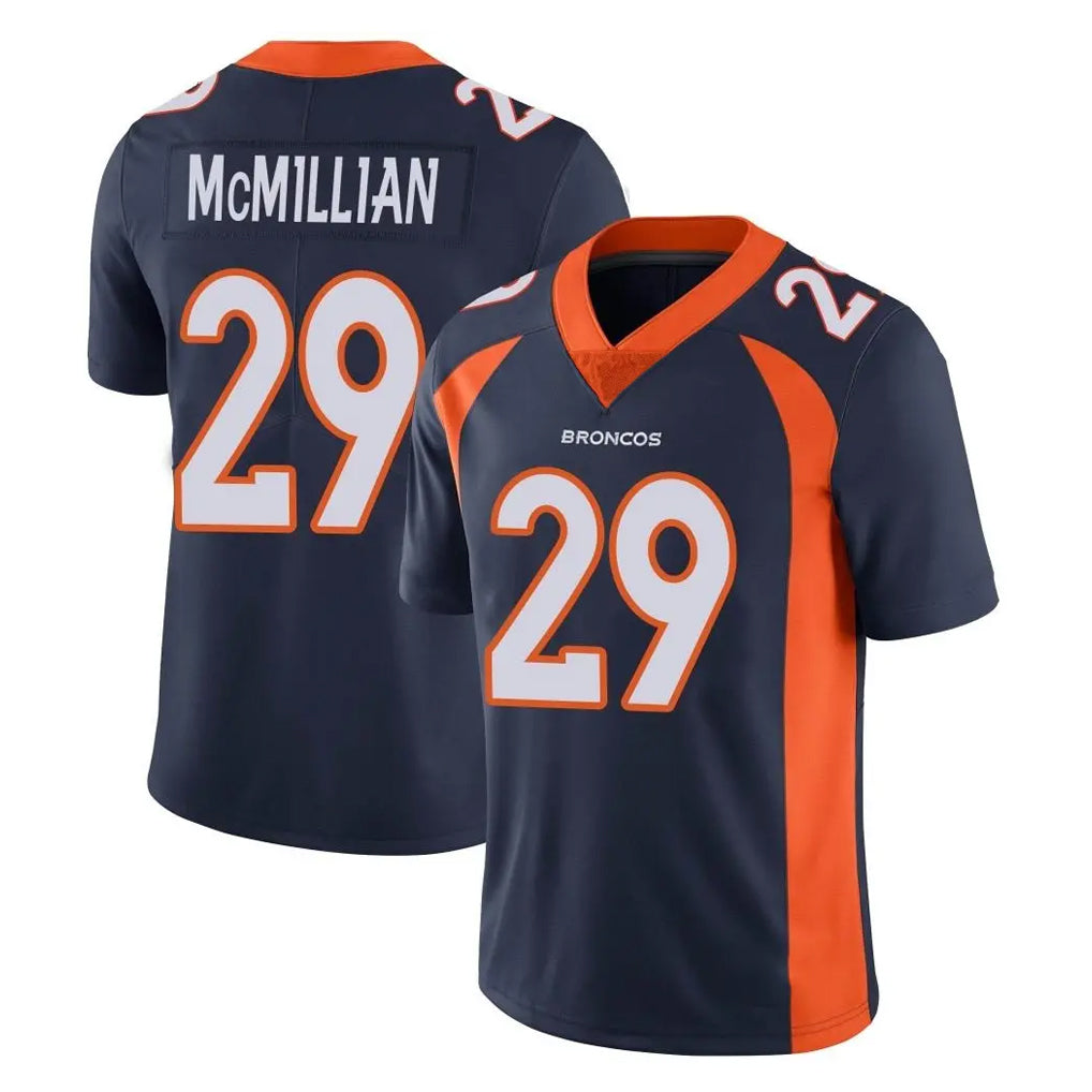 D.Broncos #29 Ja'Quan McMillian Player Navy Vapor Untouchable Limited Game Kdoa Stitched Jerseys