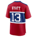 Kdoa NY.Giants #13 Jalin Hyatt Century Red Alternate Player Game Jersey