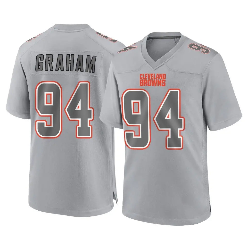 C.Browns #94 Mason Graham Player Gray Atmosphere Fashion Game Kdoa Stitched Jerseys