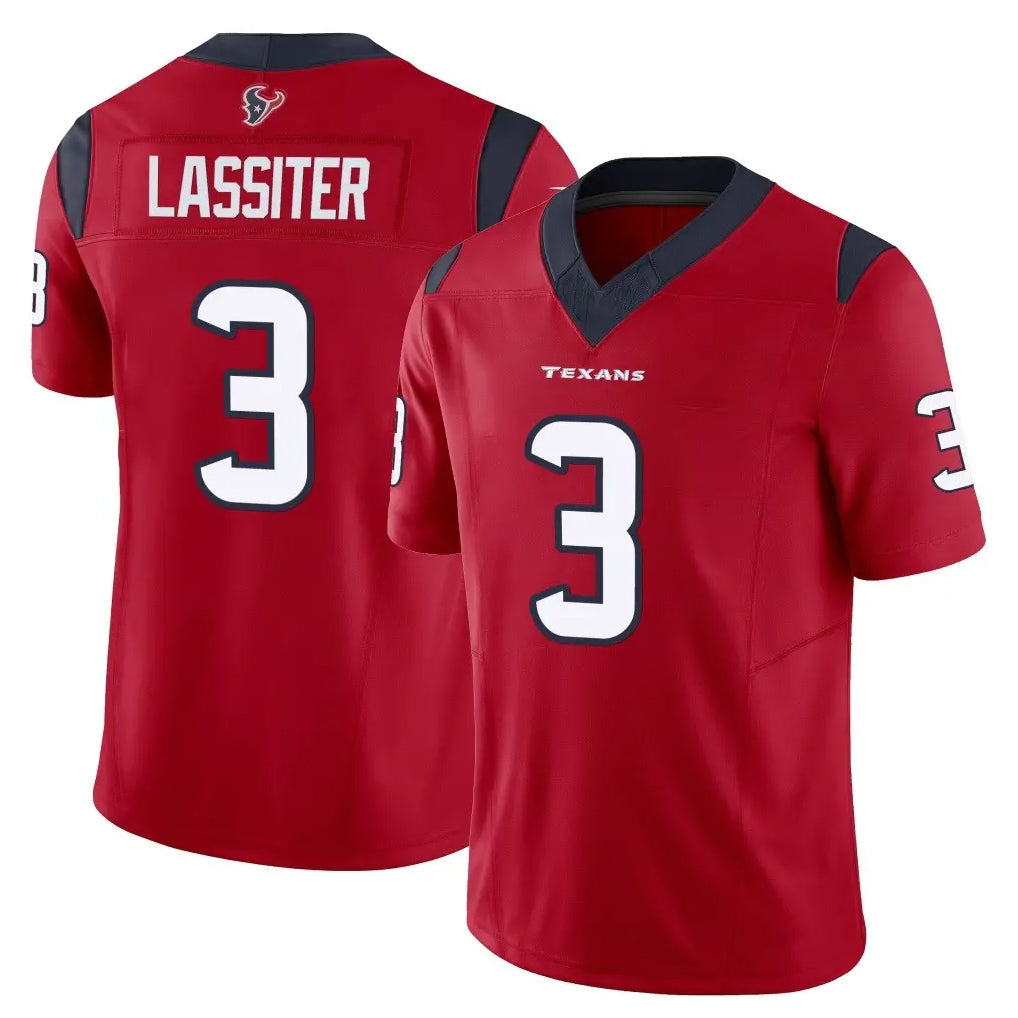H.Texans #3 Kamari Lassiter Player Red Limited Vapor F.U.S.E. Home Game Kdoa Stitched Jerseys