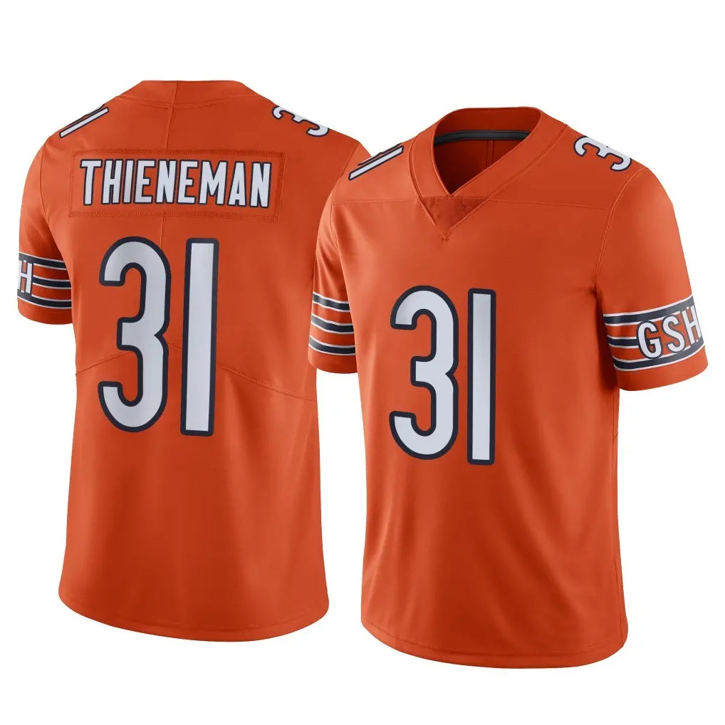 C.Bears #31 Dillon Thieneman Player Orange Alternate Vapor Limited Home Game Kdoa Stitched Jerseys