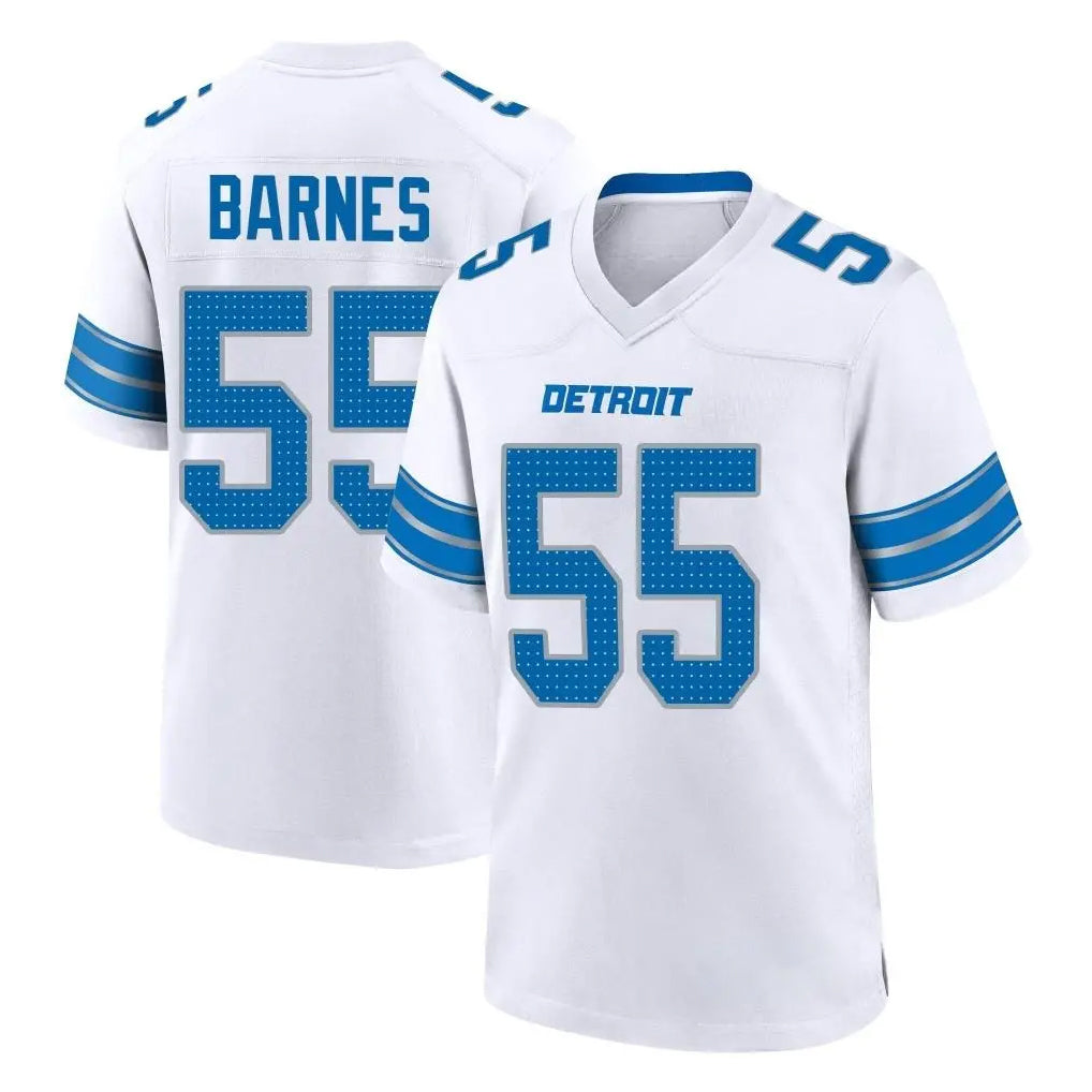 D.Lions #55 Derrick Barnes Player White Alternate Home Game Kdoa Stitched Jerseys
