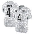 C.Bears #4 D'Andre Swift Player Arctic Camo Salute to Service Limited Kdoa Stitched Jerseys