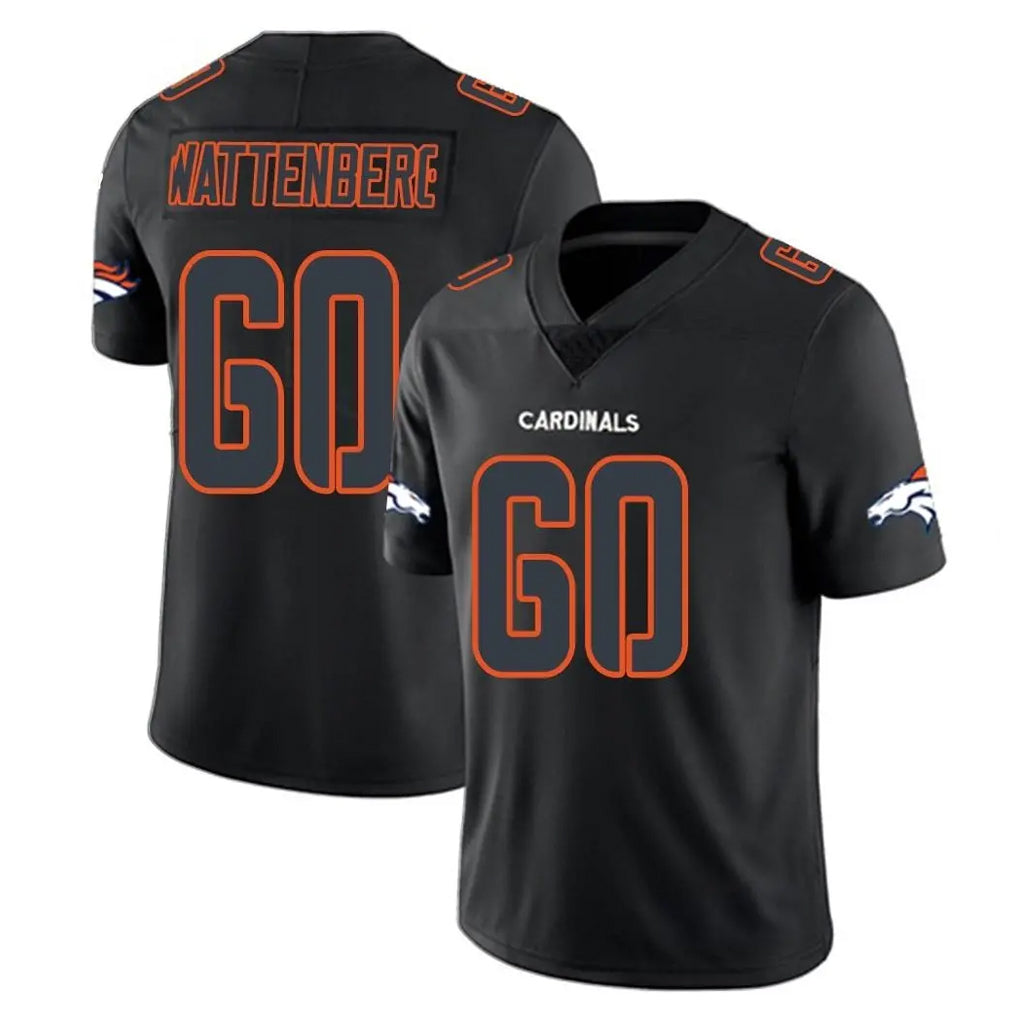 D.Broncos #60 Luke Wattenberg Player Black Impact Limited Game Kdoa Stitched Jerseys